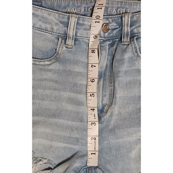 American Eagle Highest Rise Jeggings Distressed Ripped Womens Size 4 25Wx26L - Picture 4 of 10